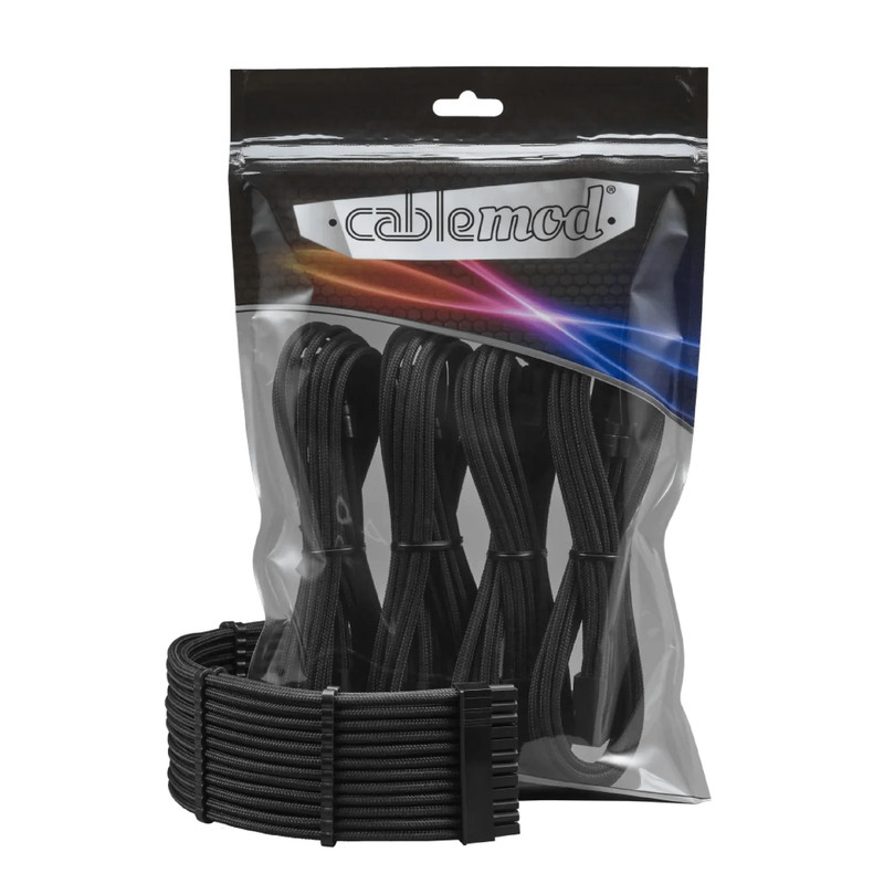 CableMod PRO ModFlex Cable Extension Kit - 8+6 Series - Black - كابل